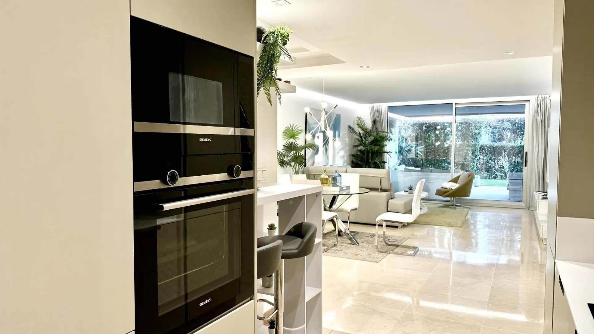 Modern Flat With Private Garden In Royal Banus Apartment Marbella Spain